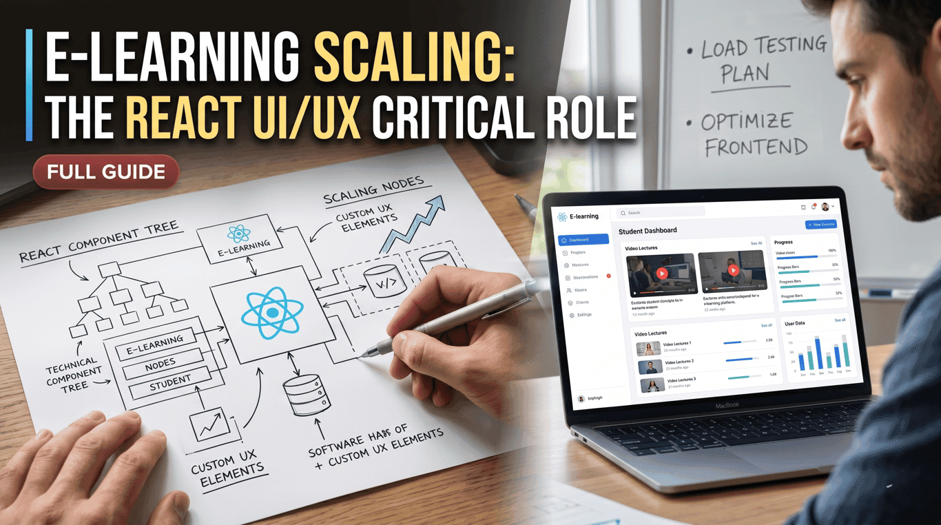 Engineering Scalable E-Learning Platforms: The Critical Role of Custom React UI/UX